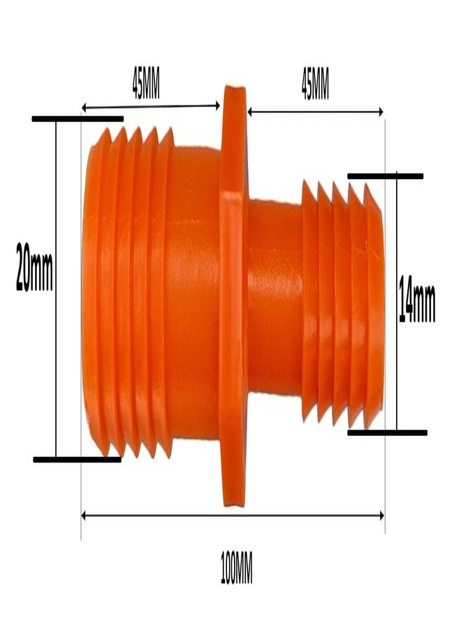 ES EKSAFAR ESEKSAFAR 10pc Garden pipe Plastic connector/jointer with 4pc Adjustable Hose clamp set for 1/2 inch to 3/4 inch garden flexible pipe - Image 2